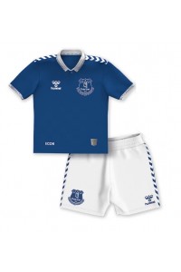 Everton Babyklær Hjemme Fotballdrakt til barn 2023-24 Korte ermer (+ Korte bukser)